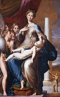 Madonna with the Long Neck  - Parmigianino, Parma, Italy c. 1535-40